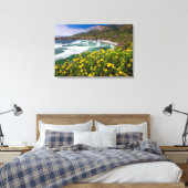 Blume über Sand Dollar Beach Leinwanddruck (Insitu (Schlafzimmer))