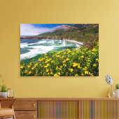 Blume über Sand Dollar Beach Leinwanddruck (Insitu (Wohnzimmer))