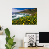 Blume über Sand Dollar Beach Poster (Heimbüro)