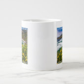 Blume über Sand-Dollar-Strand Jumbo-Tasse (Vorderseite)