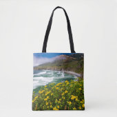 Blume über Sand-Dollar-Strand Tasche (Vorderseite)