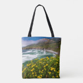 Blume über Sand-Dollar-Strand Tasche (Rückseite)