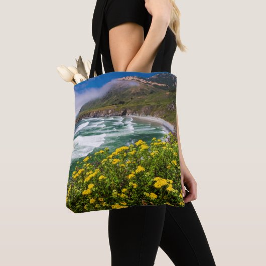 Blume über Sand-Dollar-Strand Tasche (Von Nahem)