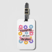 Blume überall gepäckanhänger (Vorderseite Vertikal)