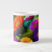 Blume überall Jumbo-Tasse (Vorderseite)