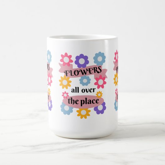 Blume überall kaffeetasse (Mittel)