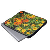 Blume überall Laptop-Sieb Laptopschutzhülle (Vorne Knopf)