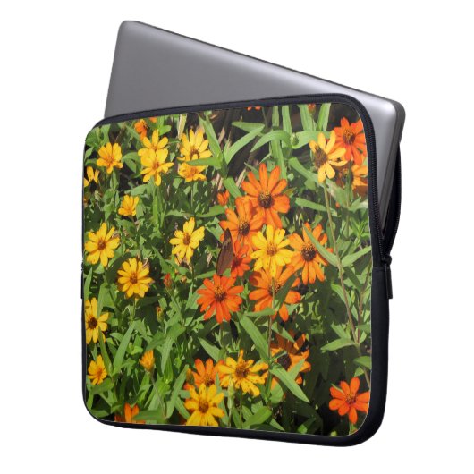 Blume überall Laptop-Sieb Laptopschutzhülle (Vorderseite Links)