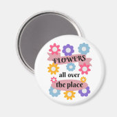 Blume überall magnet (Vorderseite/Rückseite)