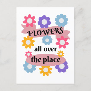 Blume überall postkarte