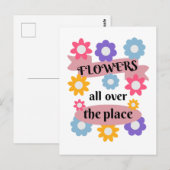 Blume überall postkarte (Vorne/Hinten)