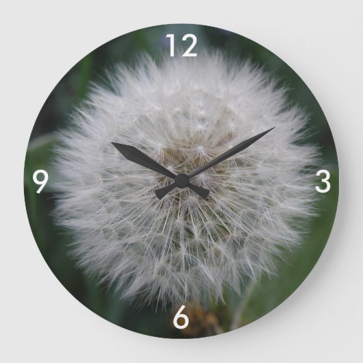Blume-Uhr für Lüster Große Wanduhr (Vorderseite)