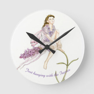 Blume-Uhr Runde Wanduhr