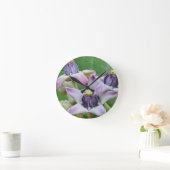 Blume-Uhr Runde Wanduhr (Zuhause)