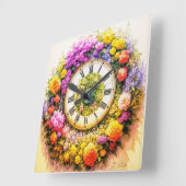 Blume Uhren Wand Art Deco (Winkel)