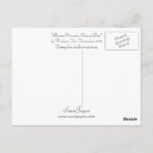 Blume um eine klassische Büste Postkarte (Rückseite)