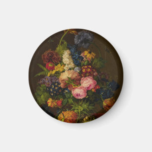 Blume und Ananas auf einer Unternehmung Magnet