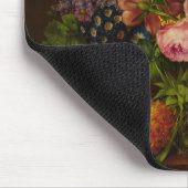 Blume und Ananas auf einer Unternehmung Mousepad (Ecke)