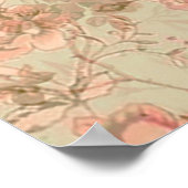 Blume und Angel Vintag Collage Poster (Ecke)