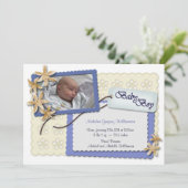 Blume und Ankündigungen von "Lace Blue Birth" (Stehend Vorderseite)