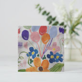 Blume und Balkone Flachbildschirm (Stehend Vorderseite)