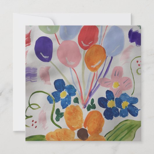 Blume und Balkone Flachbildschirm (Vorderseite)
