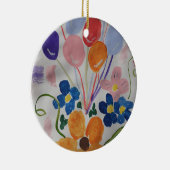 Blume und Balkone Keramik Ornament (Rechts)