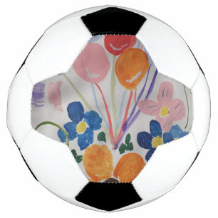 Blume und Balloons Fußball
