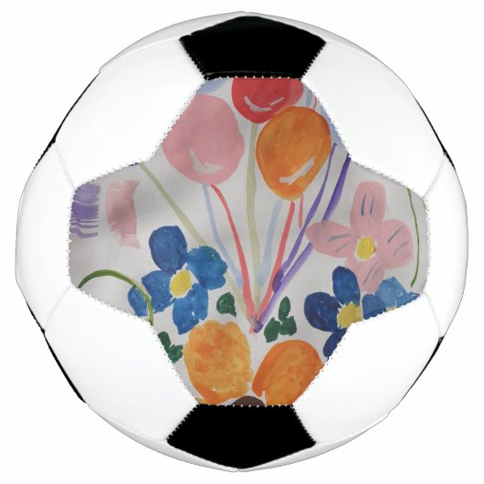 Blume und Balloons Fußball (Vorderseite)
