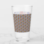 Blume und Balloons Glas (Vorderseite)