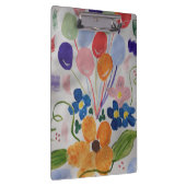 Blume und Balloons Klemmbrett (Rechts)