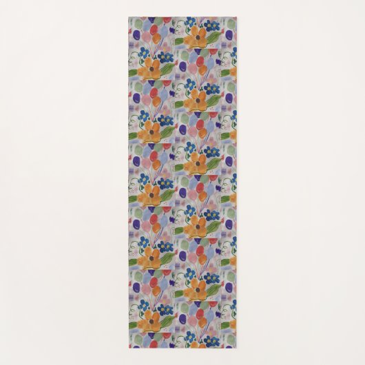 Blume und Balloons Yoga Mat Yogamatte (Vorderseite)