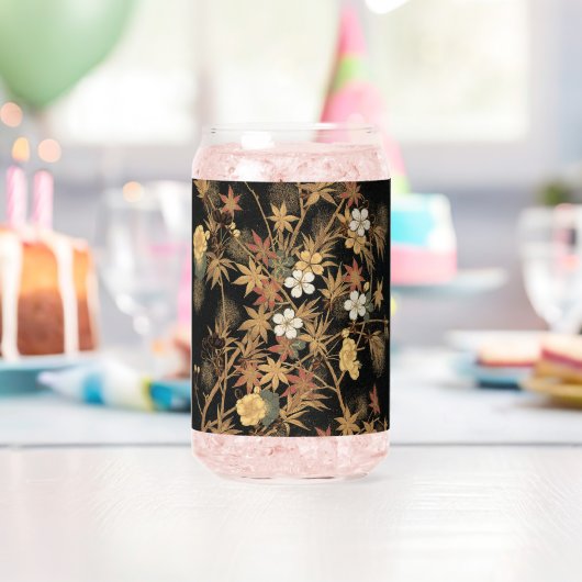 Blume und Baum 1884 Japanische Zierkunst Dosenglas (Insitu (Geburtstag))