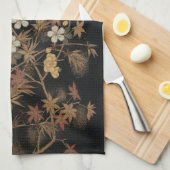 Blume und Baum 1884 Japanische Zierkunst Geschirrtuch (Viertel Falte)