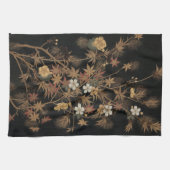 Blume und Baum 1884 Japanische Zierkunst Geschirrtuch (Horizontal)