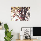 Blume und Baumdesign mit Blumenmuster in abstrakte Poster (Heimbüro)
