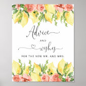 Blume und Beratung für Braut und Bräutigam Poster (Vorne)