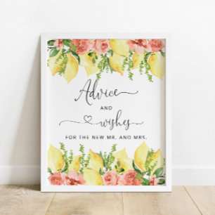Blume und Beratung für Braut und Bräutigam Poster