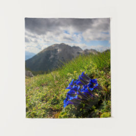 Blume und Berge des Clusius Wandteppich