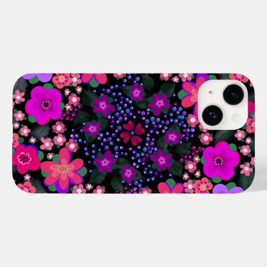 Blume und Berries Bright Beautiful Case-Mate iPhone Hülle (Rückseite (Horizontal))
