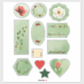 Blume und Berries Fall Sortiment Scrapbook Aufkleber (Blatt)