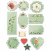 Blume und Berries Fall Sortiment Scrapbook Aufkleber (Vorderseite)