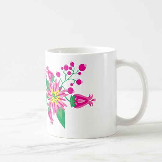 Blume und Berries Kaffeetasse (Rechts)