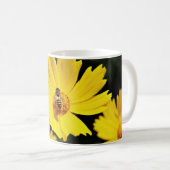 Blume und Biene Kaffeetasse (VorderseiteRechts)