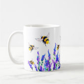 Blume und Bienen Fliegen Tasse Frühling (Links)