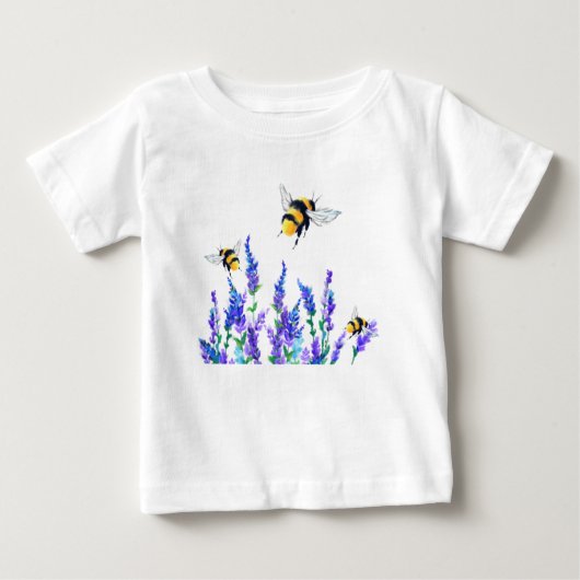 Blume und Bienen Flying Baby T - Shirt Spring Joy (Vorderseite)