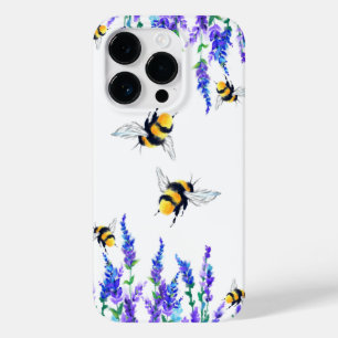 Blume und Bienen Flying iPhone Case Frühjahr