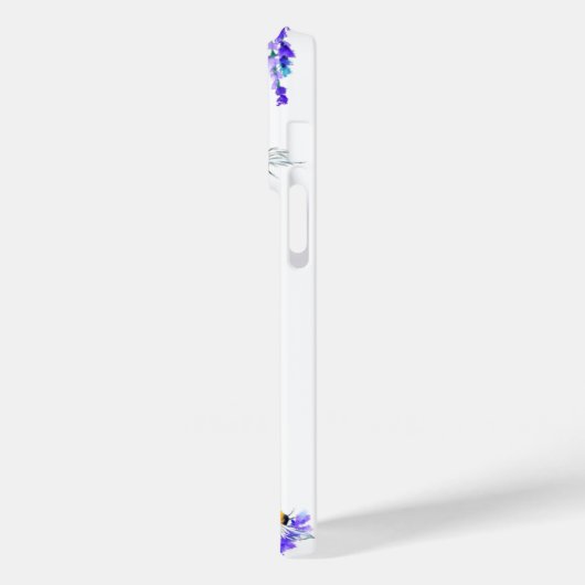 Blume und Bienen Flying iPhone Case Frühjahr (Rückseite / Links)