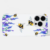 Blume und Bienen Flying iPhone Case Frühjahr (Rückseite (Horizontal))