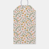 Blume und Bienen Frühjahr Geschenkanhänger (Rückseite)